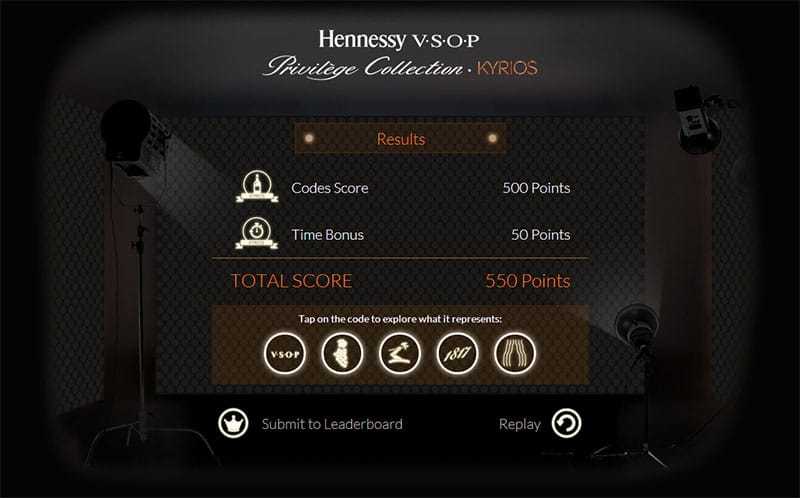 Hennessy V.S.O.P Kyrios Mini Game screenshot 2 of 2